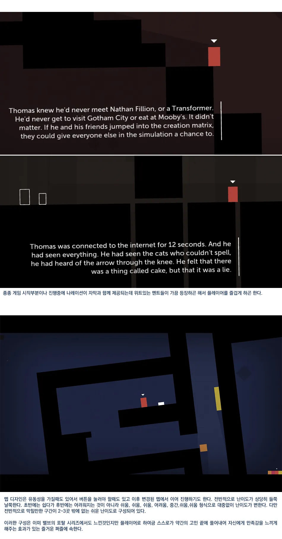 Thomas Was Alone 리뷰 이미지 4