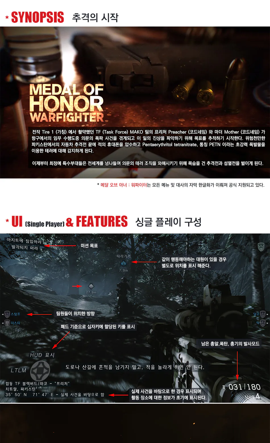 Medal of Honor : Warfighter 리뷰 이미지 2